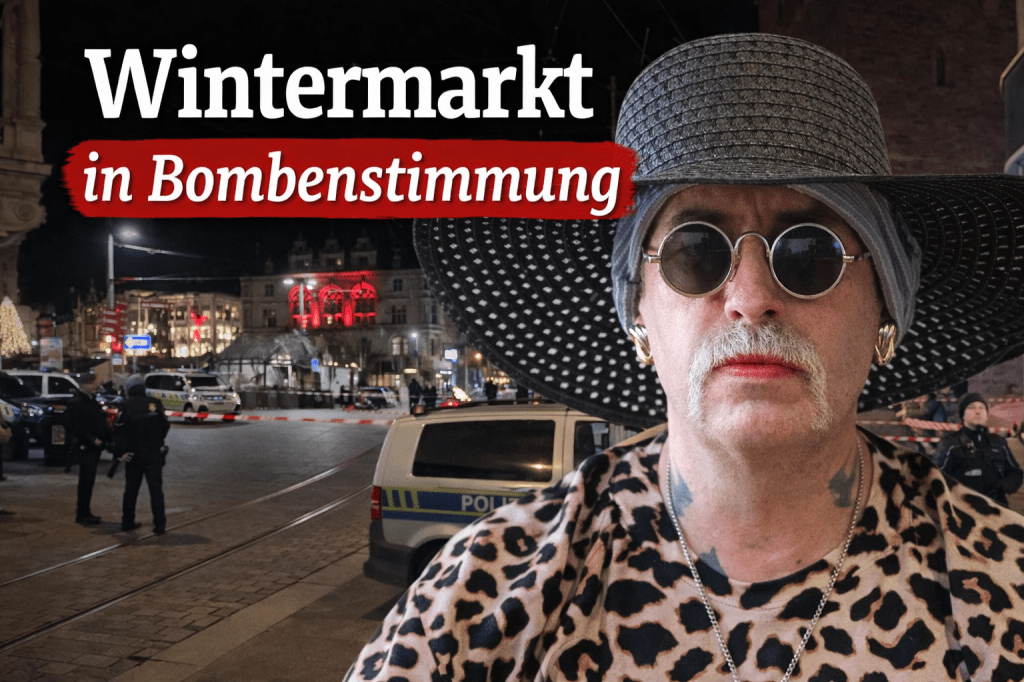 Halle: Wenn ein Koffer reicht, um eine Innenstadt lahmzulegen