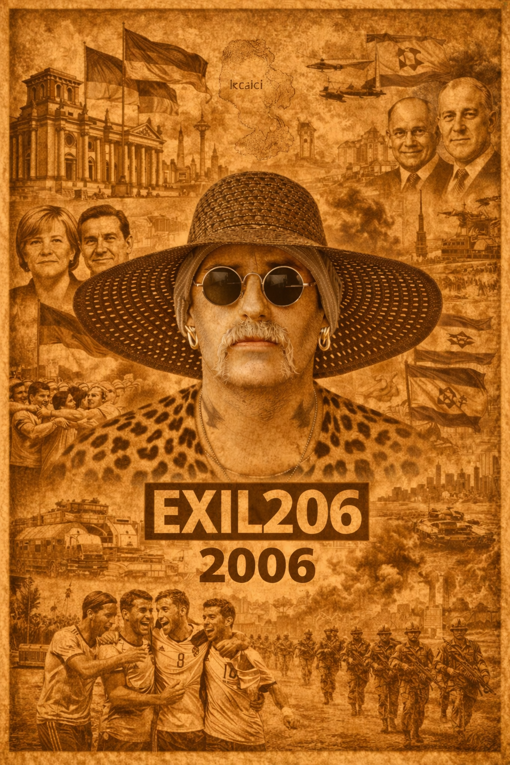 Exil 206 Bildcollage zum Jahr 2006 mit Deutschland, Fußball WM, internationaler Politik und militärischen Konflikten