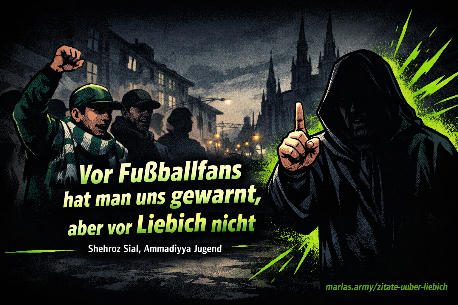 Zitat von Shehroz Sial über fehlende Warnung vor Liebich im Vergleich zu Fußballfans